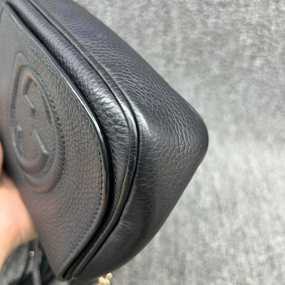 100% Authentic  Gucci Soho on Chain Crossbody Bag - Picture 5 of 16
